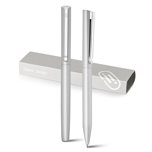 81400 – KLOS Conjunto de roller e esferográfica em alumínio